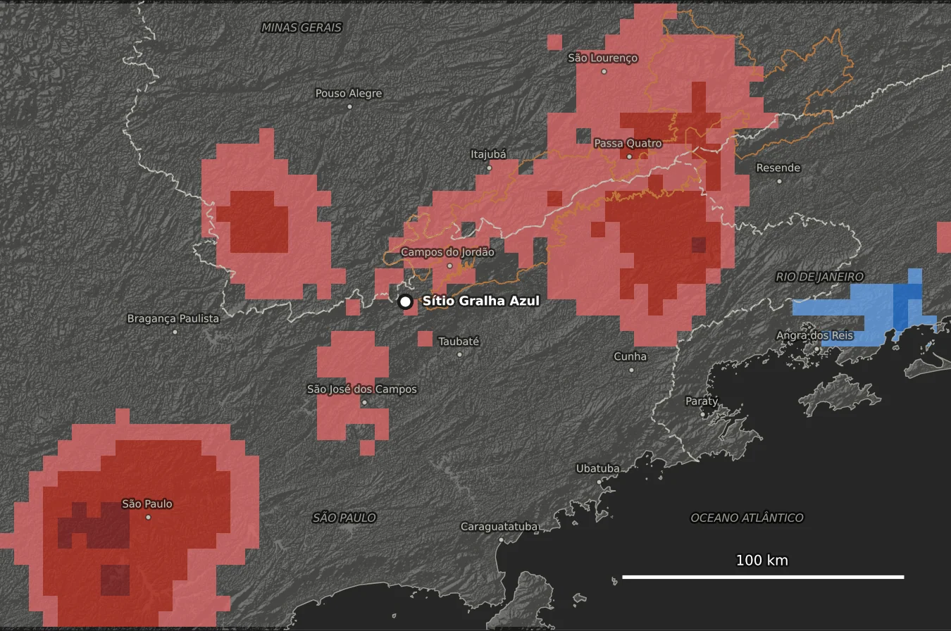 Mapa do SPI de 12 meses (set/2025 – ago/2026) em sete classes