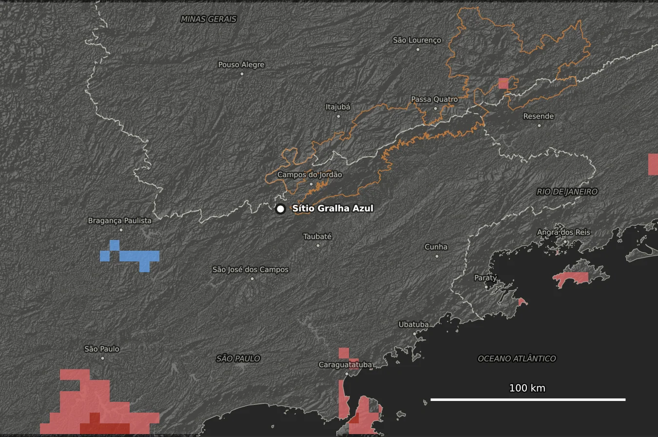 Mapa do SPI de 6 meses (mar–ago de 2026) em sete classes